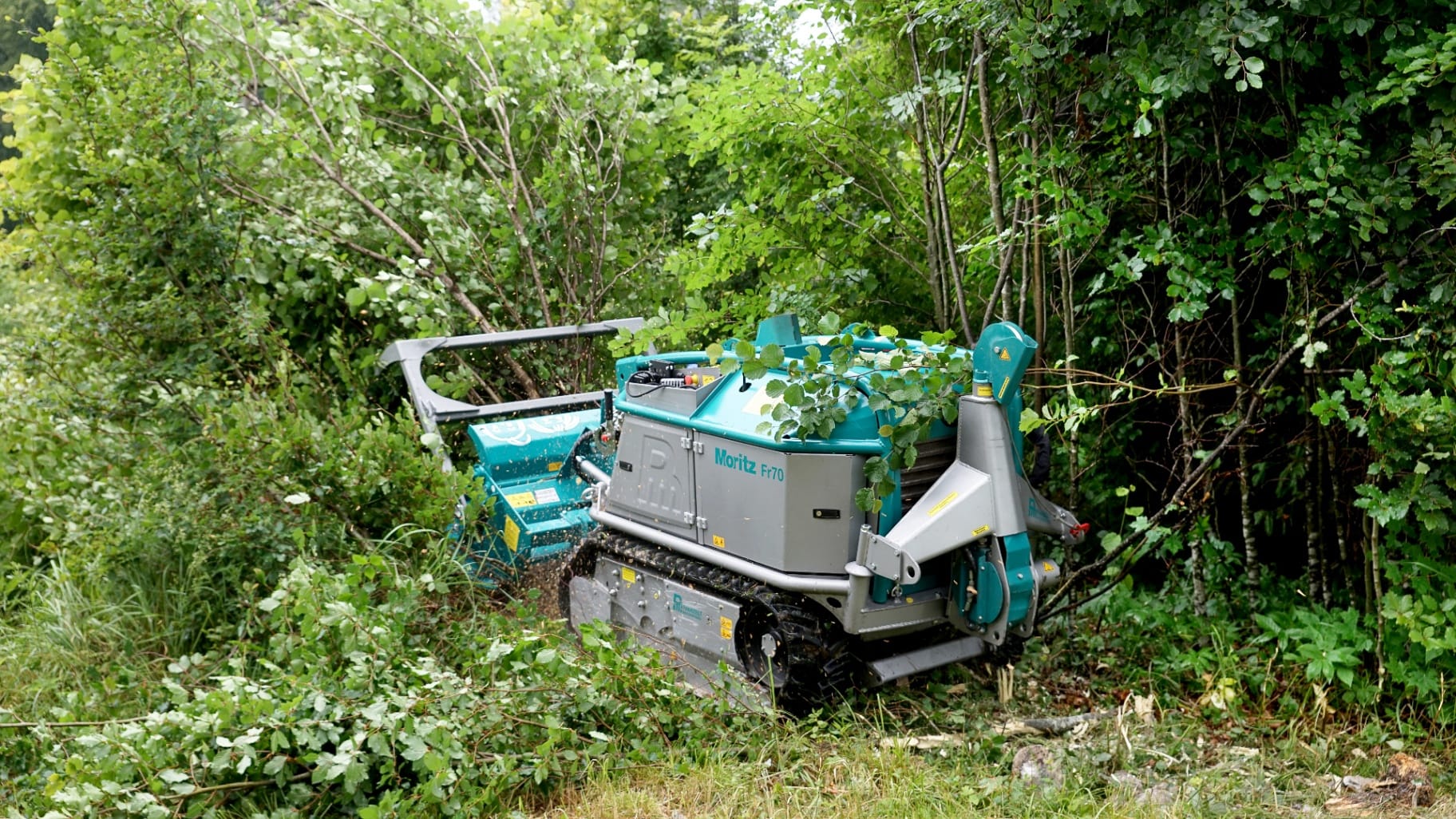 Moritz FR 70 Forstfräse im Einsatz